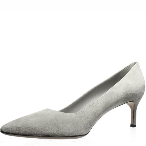 VIA SPIGA NIKOLE 55 LEATHER SUEDE GRAY PUMP HEELS - Picture 7 of 16